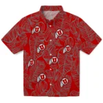 Utah Utes Hawaiian Shirt – Leaf Outline