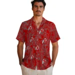 Utah Utes Hawaiian Shirt – Leaf Outline