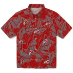 Utah Utes Hawaiian Shirt – Monstera Layer
