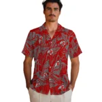 Utah Utes Hawaiian Shirt – Monstera Layer