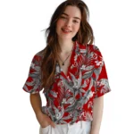 Utah Utes Hawaiian Shirt – Palm Leaves