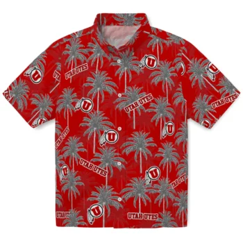 utah utes palm grove red hawaiian shirts best selling
