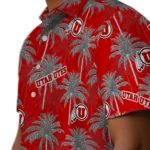 Utah Utes Hawaiian Shirt – Palm Tree Motif