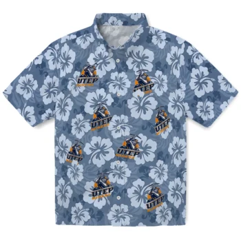 utep miners hibiscus cluster blue hawaiian shirts best selling