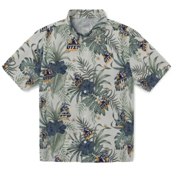 utep miners hibiscus designs beige hawaiian shirts best selling