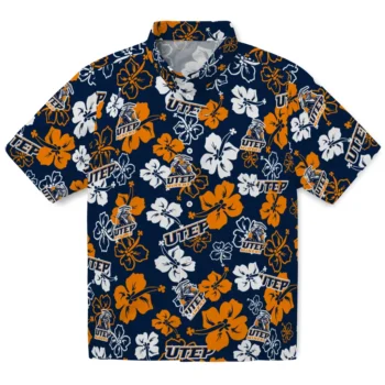 utep miners hibiscus bloom blue hawaiian shirts best selling