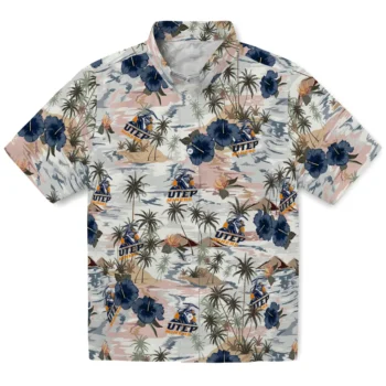utep miners hibiscus seaside white hawaiian shirts best selling