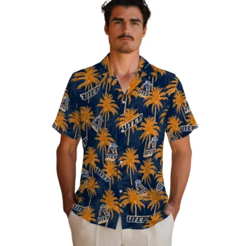 utep miners palm grove blue hawaiian shirts fashion forward