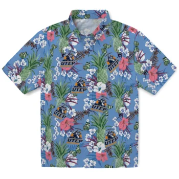 utep miners pineapple bouquet best sky blue hawaiian shirts best selling