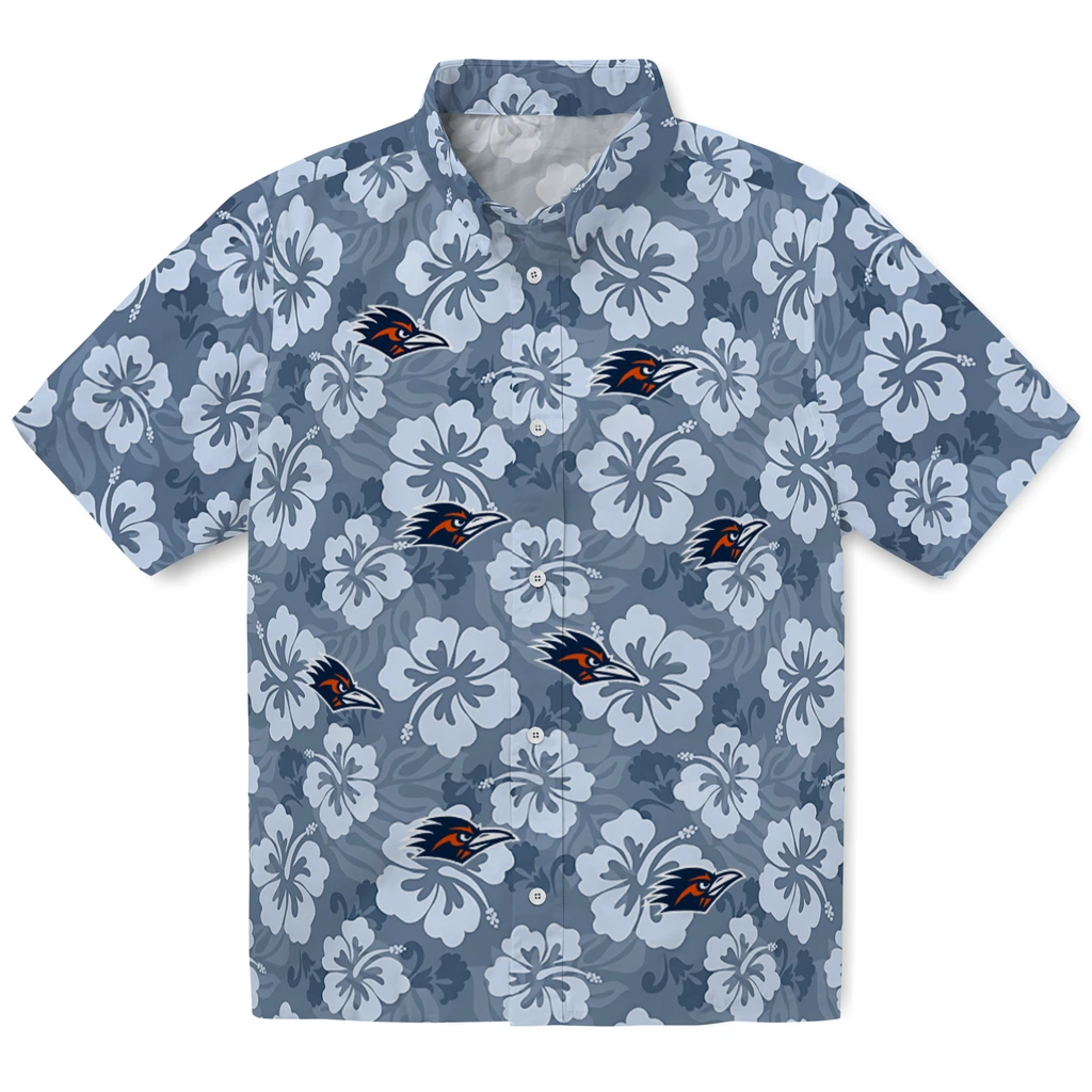 UTSA Roadrunners Hawaiian Shirt - Hibiscus Cluster utsa roadrunners hibiscus cluster orange hawaiian shirts best selling