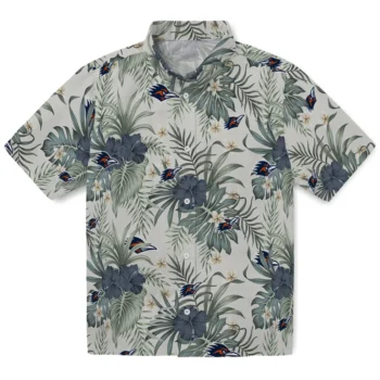 utsa roadrunners hibiscus designs beige hawaiian shirts best selling