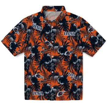 utsa roadrunners hibiscus exotic orange hawaiian shirts best selling