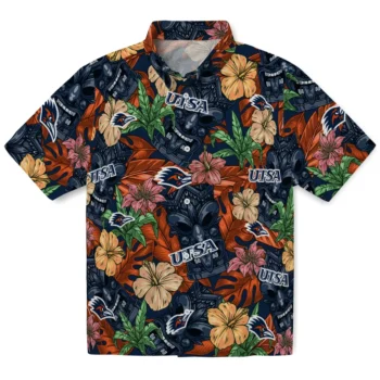 utsa roadrunners tiki jungle orange hawaiian shirts best selling