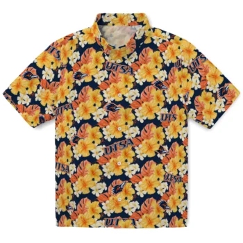 utsa roadrunners hibiscus tropics orange yellow hawaiian shirts best selling