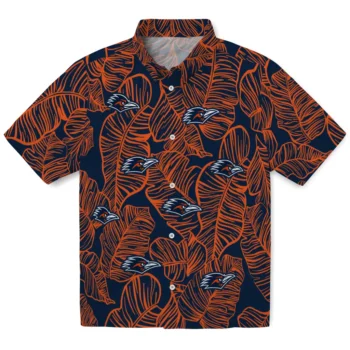 utsa roadrunners leaf outline orange hawaiian shirts best selling