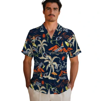 utsa roadrunners palm tree island orange hawaiian shirts fashion forward