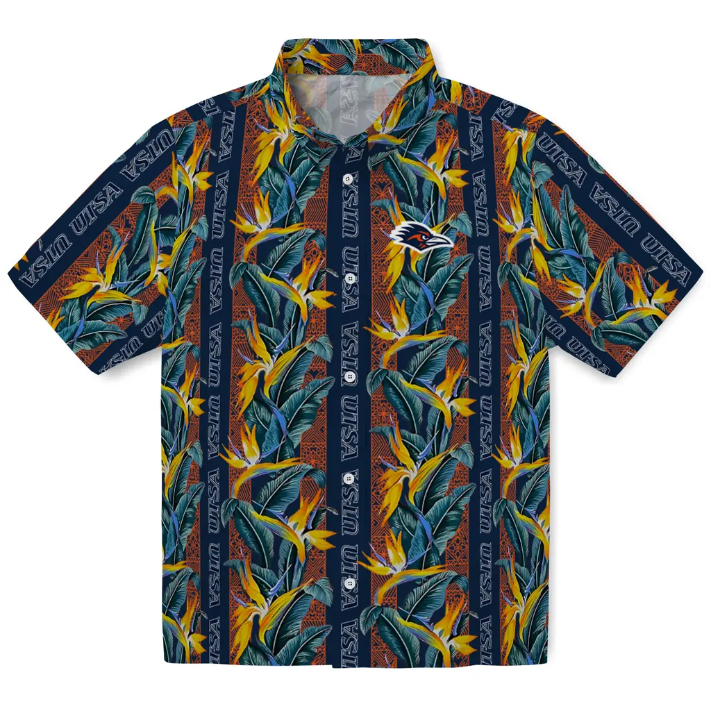 UTSA Roadrunners Hawaiian Shirt - Paradise Vines utsa roadrunners paradise vines orange hawaiian shirts best selling