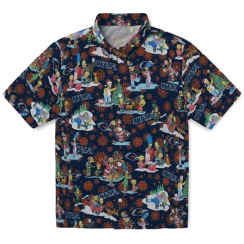 utsa roadrunners simpsons christmas orange hawaiian shirts best selling