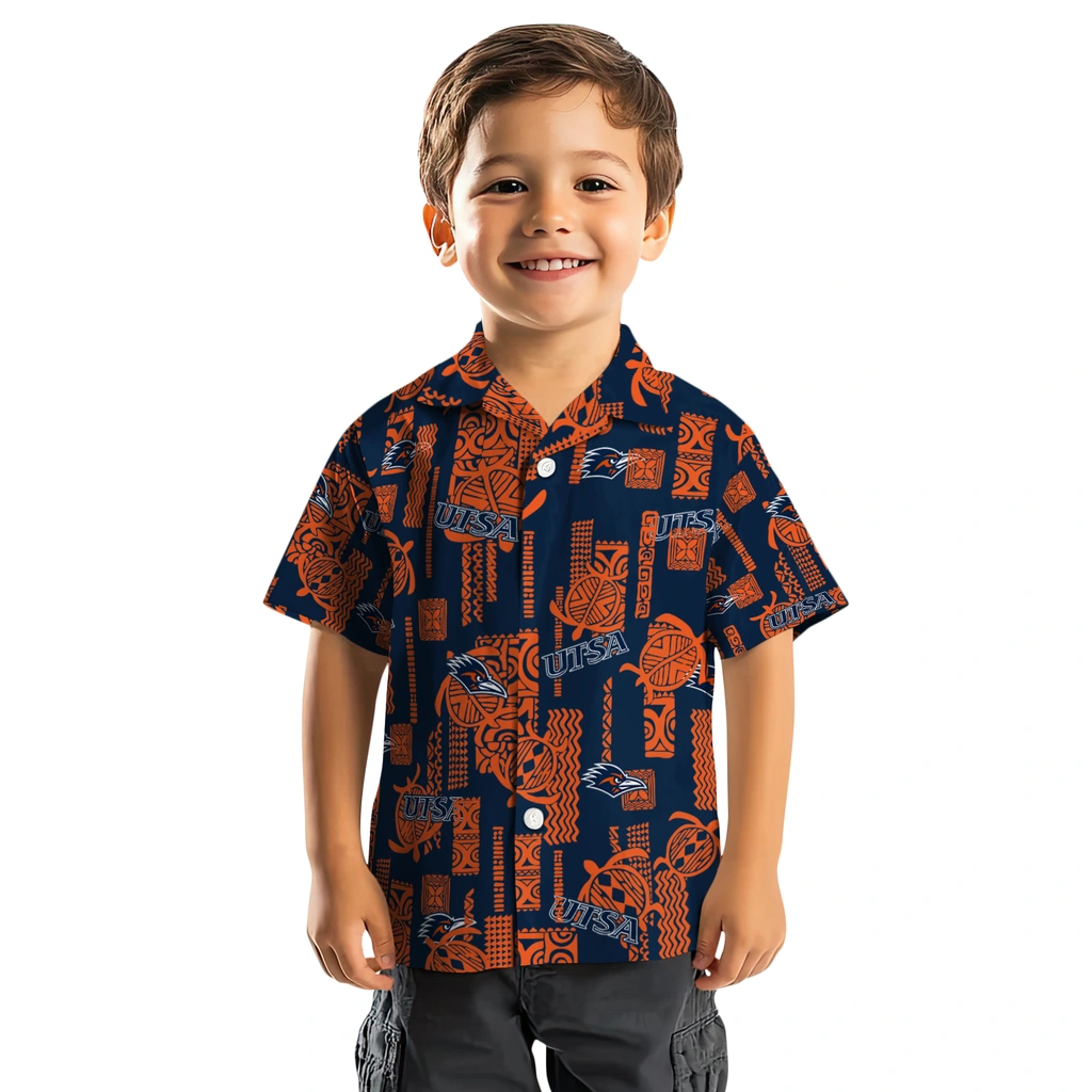 UTSA Roadrunners Hawaiian Shirt - Turtle Lines utsa roadrunners turtle lines orange hawaiian shirts top rated