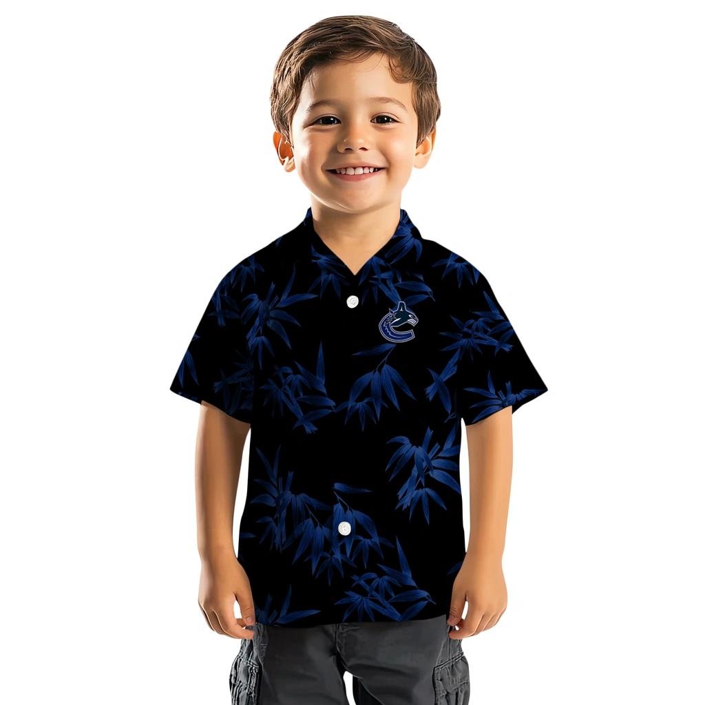 Vancouver Canucks Hawaiian Shirt - Bamboo Branches vancouver canucks bamboo branches blue black hawaiian shirts top rated
