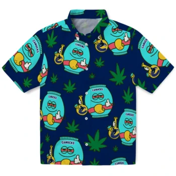 vancouver canucks bong smile blue hawaiian shirts best selling