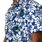 Vancouver Canucks Hawaiian Shirt – Hibiscus Motif