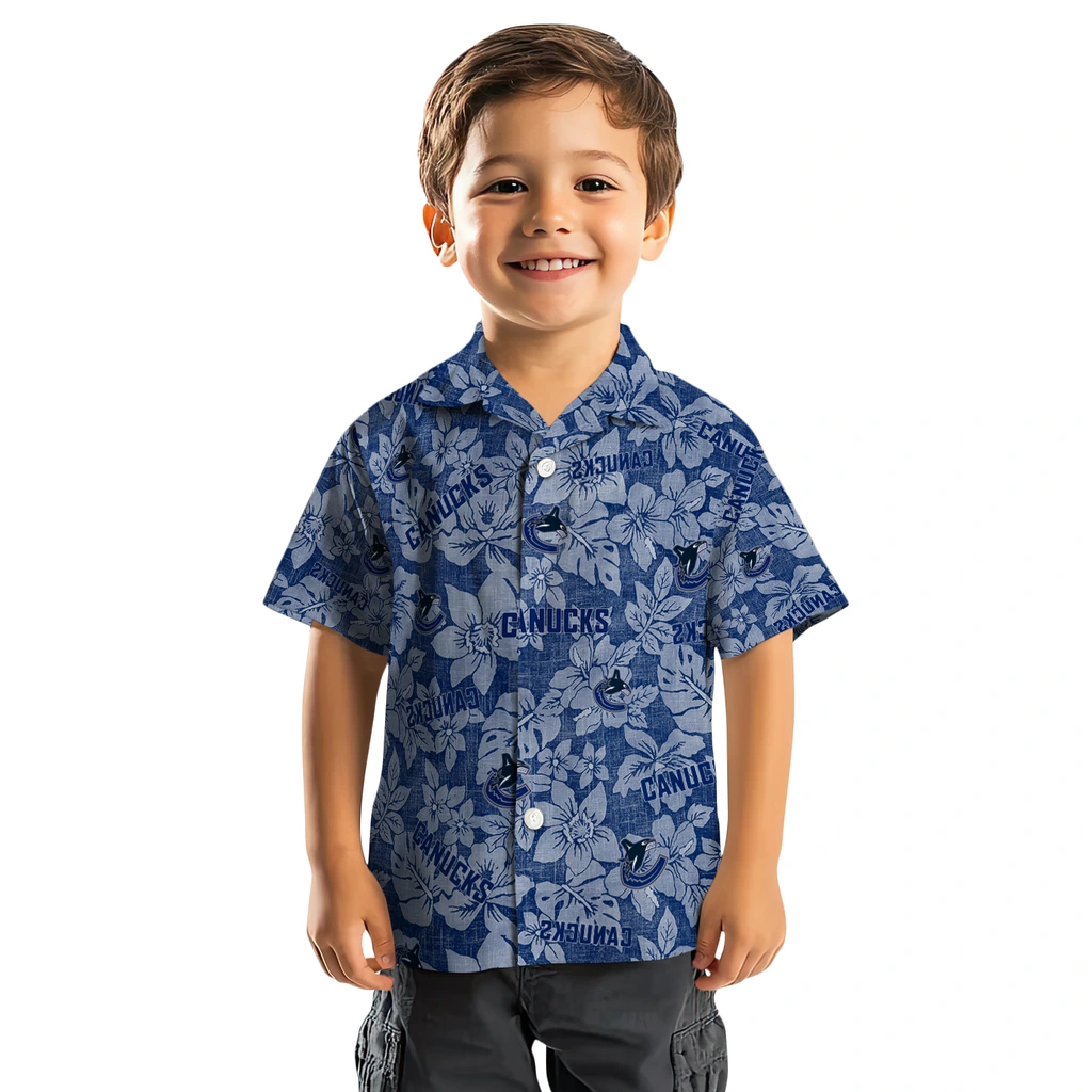 Vancouver Canucks Hawaiian Shirt - Hibiscus Oasis vancouver canucks hibiscus oasis blue hawaiian shirts top rated