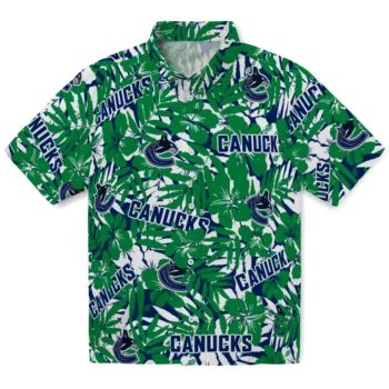 vancouver canucks hibiscus overlay hawaiian shirts best selling