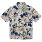 Vancouver Canucks Hawaiian Shirt – Hibiscus Seaside