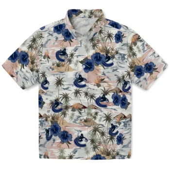 vancouver canucks hibiscus seaside white hawaiian shirts best selling