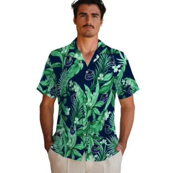 vancouver canucks palm leaves blue hawaiian shirts fashion forward