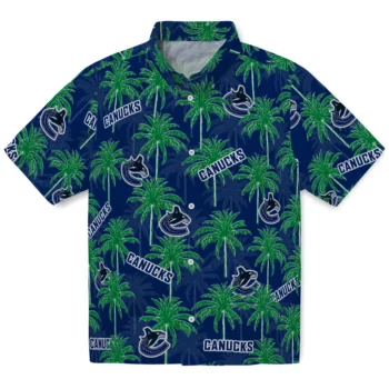 vancouver canucks palm grove blue hawaiian shirts best selling