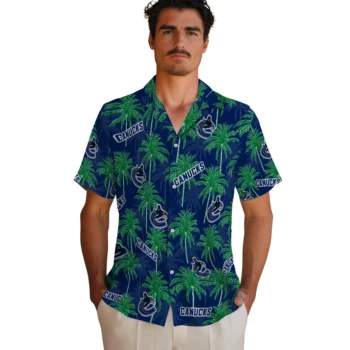vancouver canucks palm grove blue hawaiian shirts fashion forward