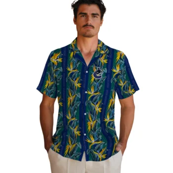 vancouver canucks paradise vines blue hawaiian shirts fashion forward