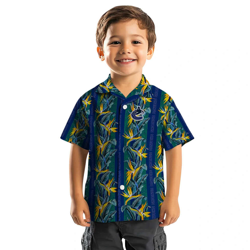 Vancouver Canucks Hawaiian Shirt - Paradise Vines vancouver canucks paradise vines blue hawaiian shirts top rated