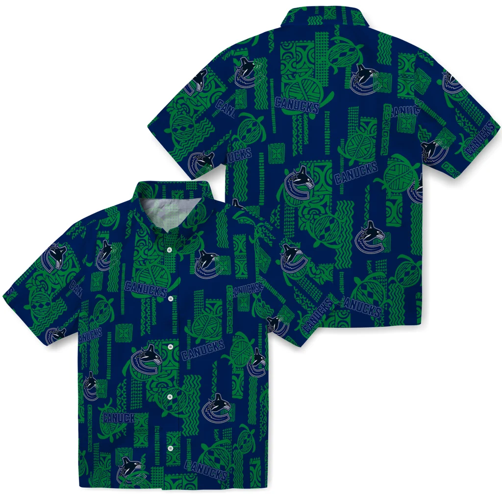 Vancouver Canucks Hawaiian Shirt - Turtle Lines vancouver canucks turtle lines blue hawaiian shirts high quality