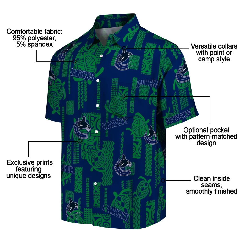 Vancouver Canucks Hawaiian Shirt - Turtle Lines vancouver canucks turtle lines blue hawaiian shirts new arrival