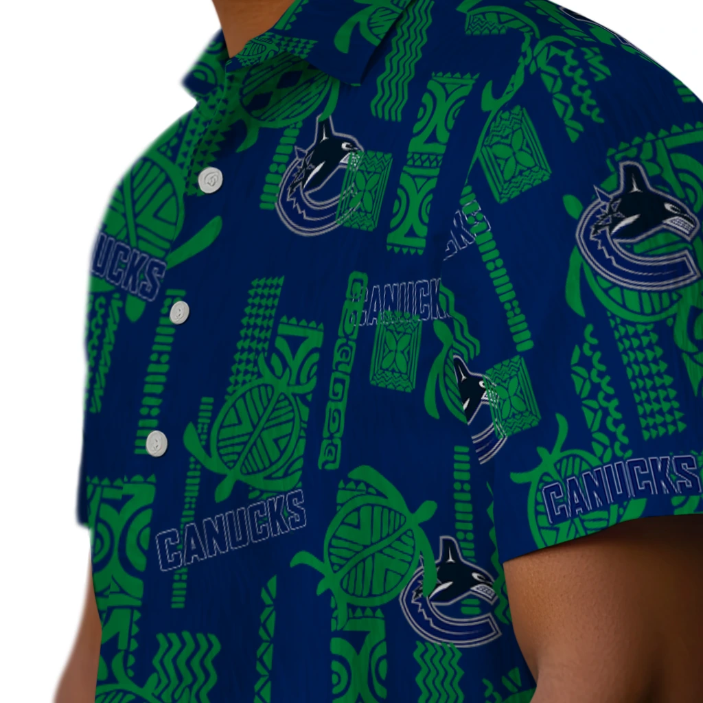 Vancouver Canucks Hawaiian Shirt - Turtle Lines vancouver canucks turtle lines blue hawaiian shirts trendy