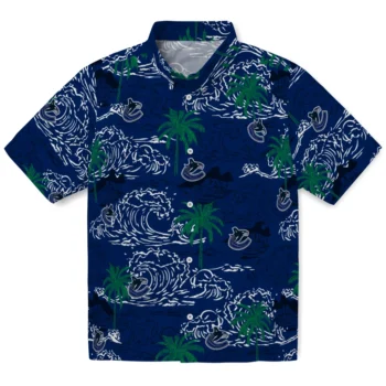 vancouver canucks wave palm blue hawaiian shirts best selling