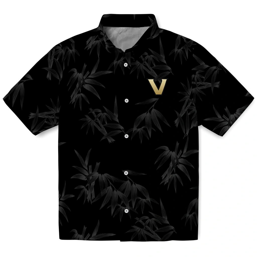 Vanderbilt Commodores Hawaiian Shirt - Bamboo Branches vanderbilt commodores bamboo branches black hawaiian shirts best selling