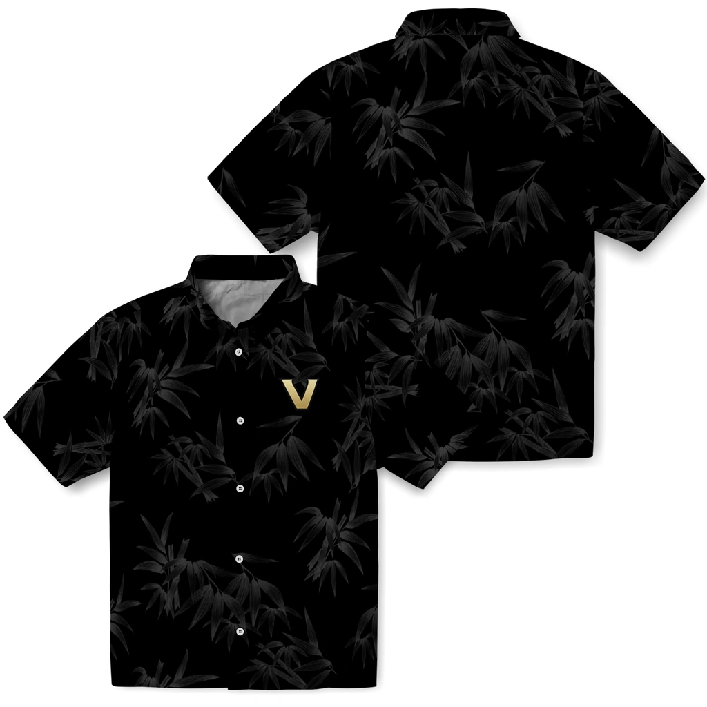 Vanderbilt Commodores Hawaiian Shirt - Bamboo Branches vanderbilt commodores bamboo branches black hawaiian shirts high quality