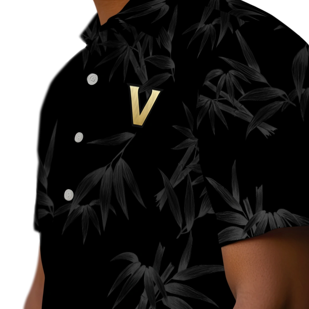 Vanderbilt Commodores Hawaiian Shirt - Bamboo Branches vanderbilt commodores bamboo branches black hawaiian shirts trendy