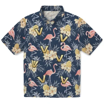 vanderbilt commodores flamingo hibiscus navy hawaiian shirts best selling