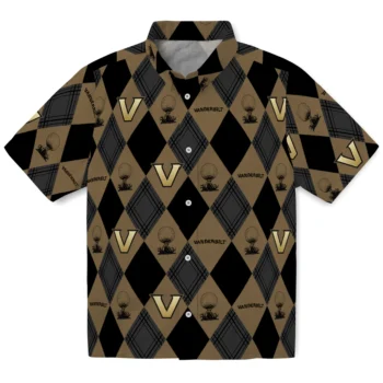 vanderbilt commodores balloon plaid black hawaiian shirts best selling