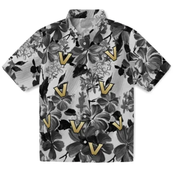 vanderbilt commodores hibiscus arrangement black hawaiian shirts best selling