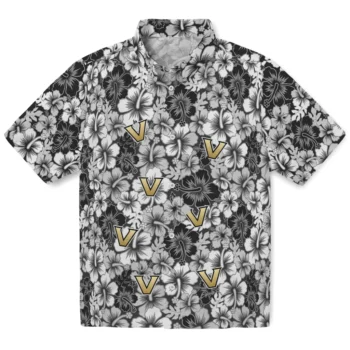 vanderbilt commodores hibiscus blooms black hawaiian shirts best selling