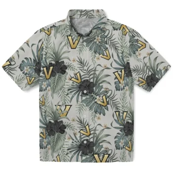 vanderbilt commodores hibiscus designs beige hawaiian shirts best selling