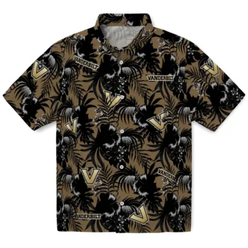 vanderbilt commodores hibiscus exotic black hawaiian shirts best selling