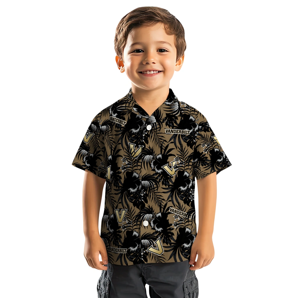 Vanderbilt Commodores Hawaiian Shirt - Hibiscus Exotic vanderbilt commodores hibiscus exotic black hawaiian shirts top rated
