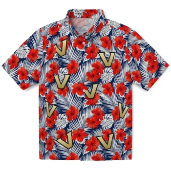 vanderbilt commodores hibiscus fiesta red royal blue hawaiian shirts best selling